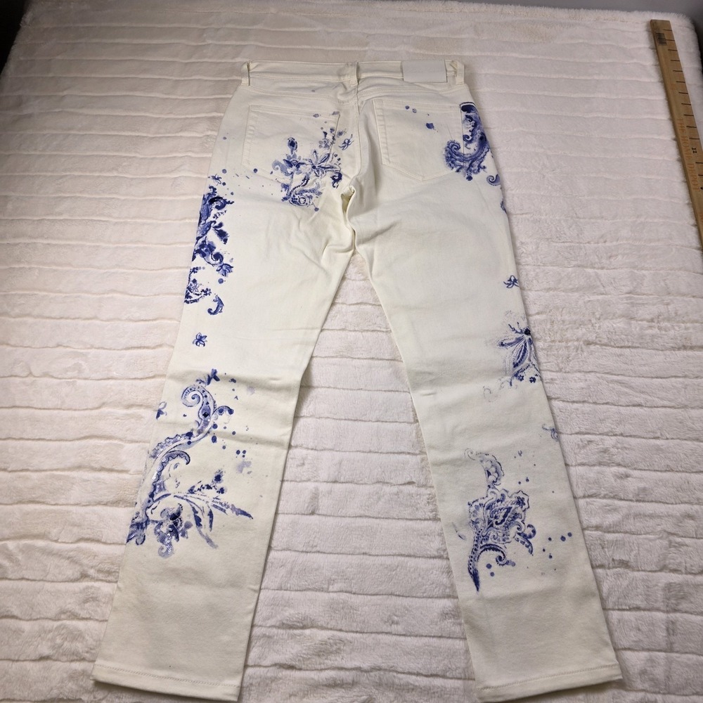 Ralph Lauren Purple Label Paisley Floral 160 Slim Denim Jeans Womens 29* $1990 - Picture 6 of 11